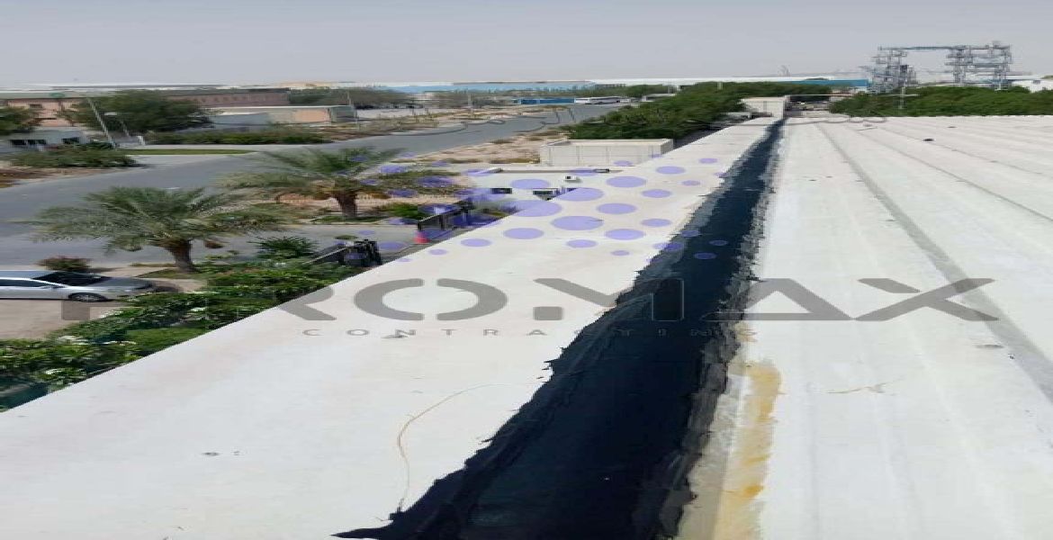 Gulf Ocean Technopark - metal roof waterproofing project by Promax in Dubai, UAE